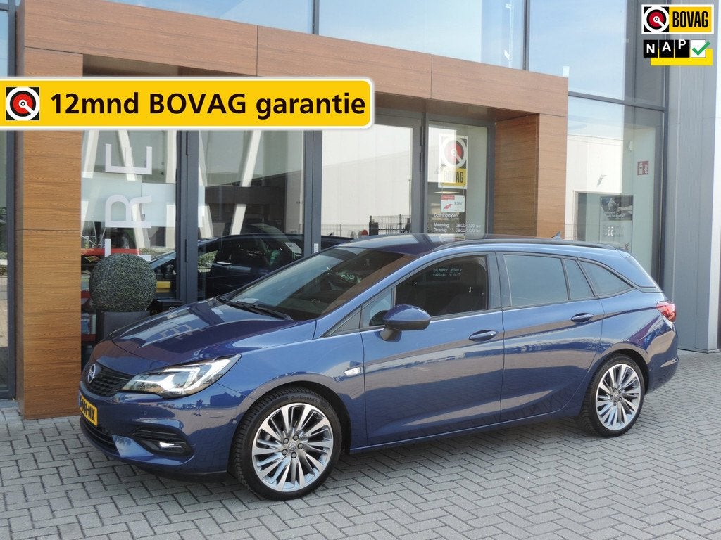 Opel Astra Sports Tourer 1.2-T Launch Edition | El.aklep | S, Auto's, 12 maanden, Gebruikt, 1199 cc, Blauw