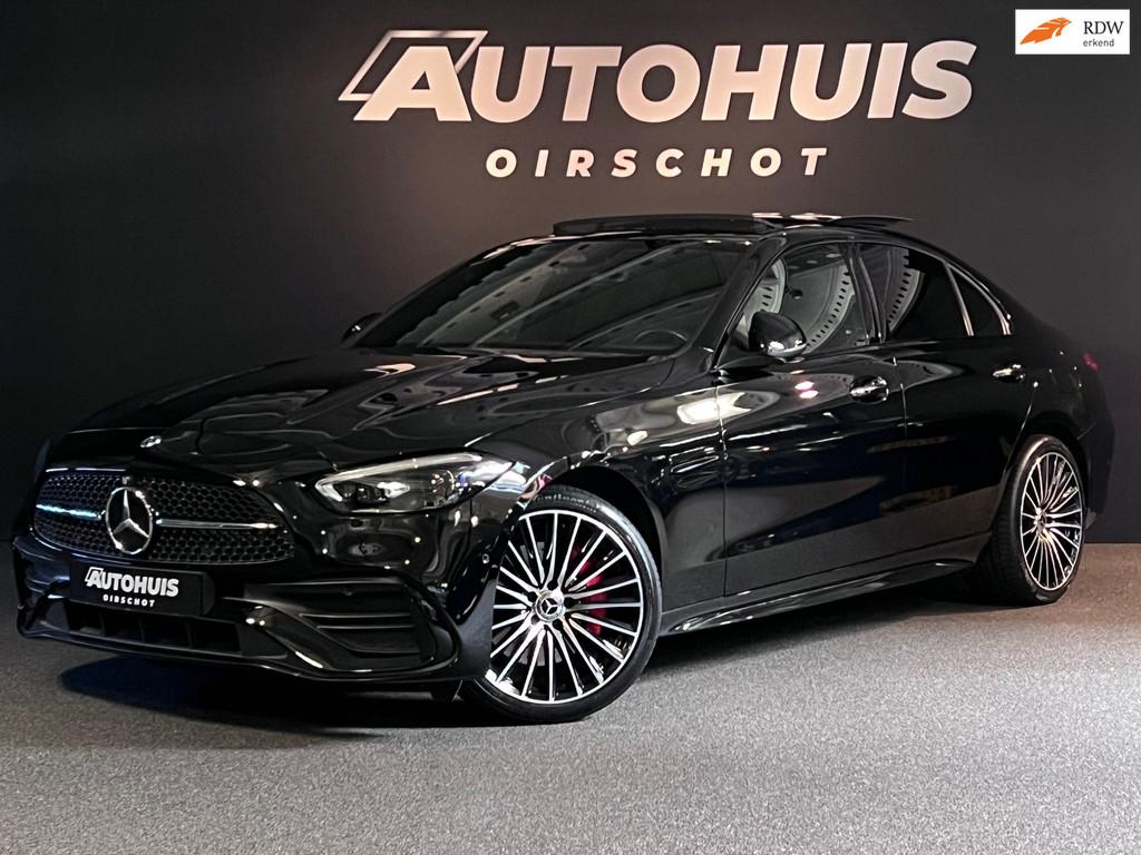 Mercedes-Benz C-klasse 300 e AMG Line Pano/Memoryseats/360Ca, Achterwielaandrijving, 4 cilinders, 167 km/l, Zwart