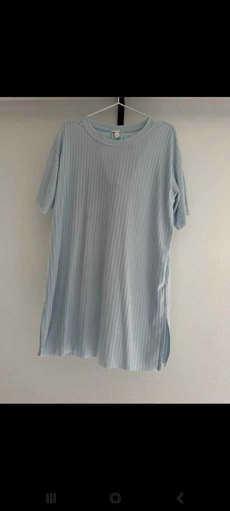 H&M set shirt + broek, Kleding | Dames, H&M, Blauw, Maat 42/44 (L), Ophalen of Verzenden