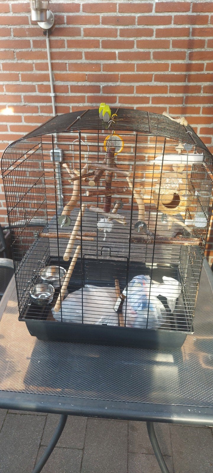 vogelkooi, Ophalen, Gebruikt, Metaal, Vogelkooi