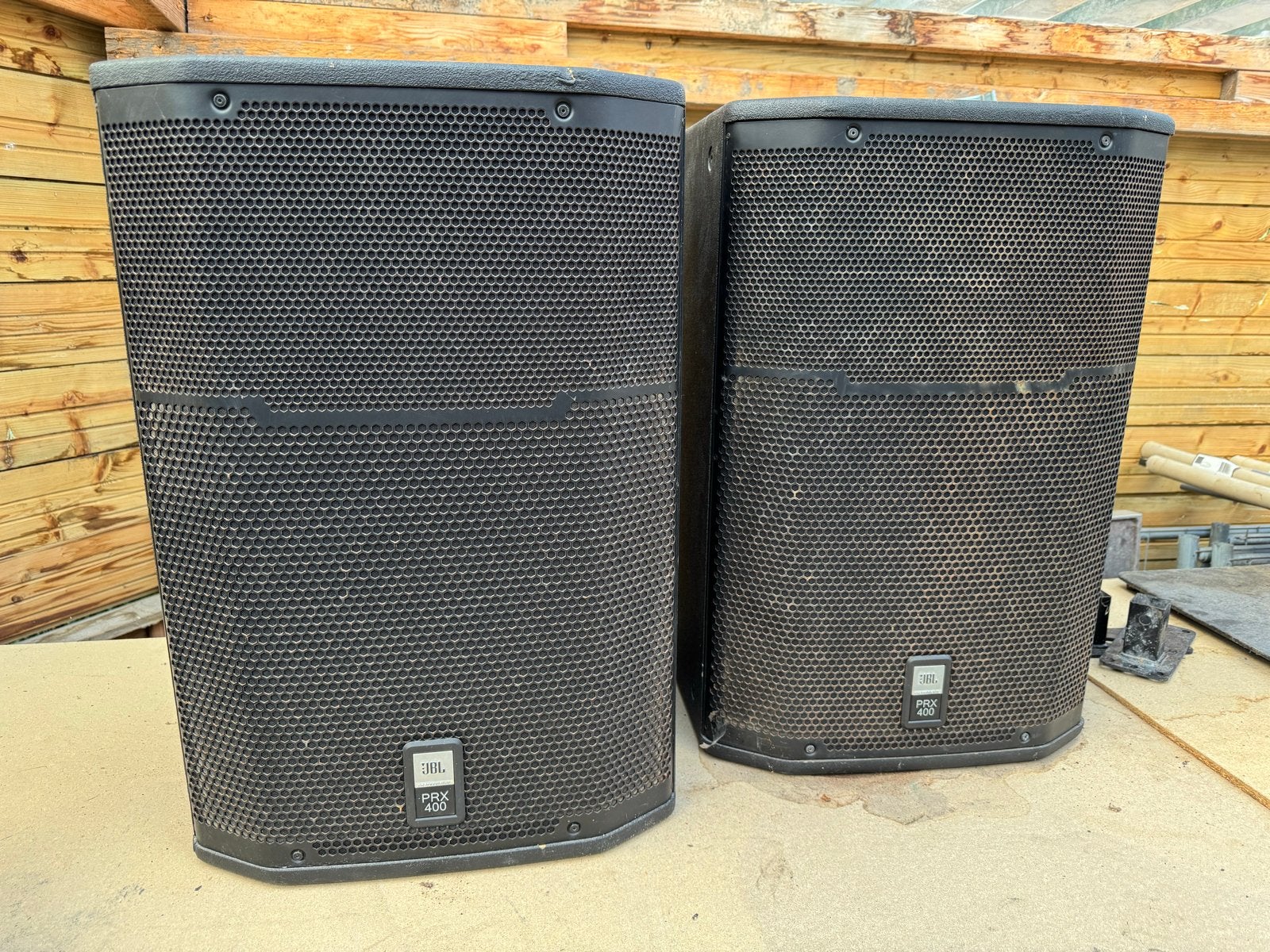 2x JBL PRX415M Passieve PA Luidsprekers, Audio, Tv en Foto, Gebruikt, JBL, Overige typen, Ophalen