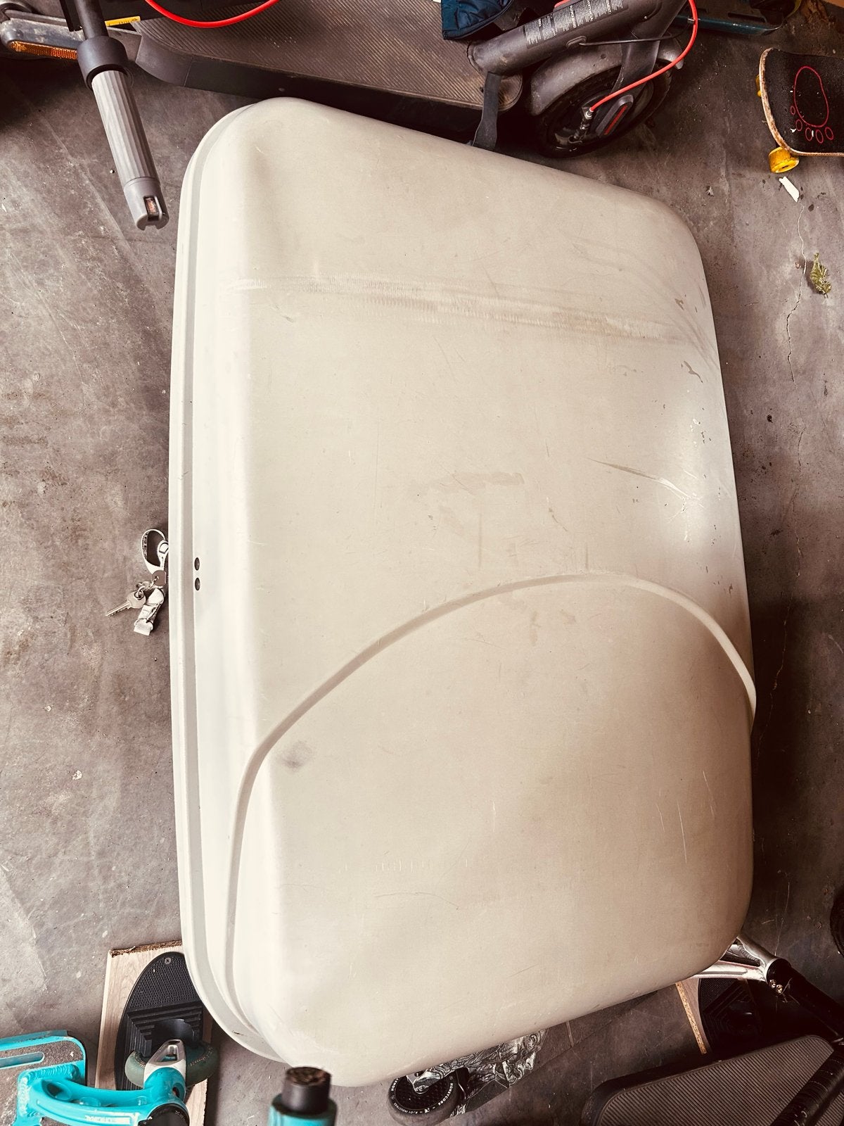 Gebruikte dakkoffer - Max 50 kg, Auto diversen, Dakkoffers, Gebruikt, Ophalen
