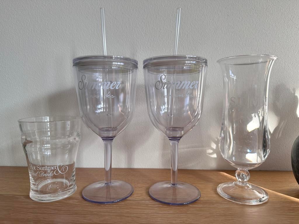 Riviera maison plastic glazen bekers Rivièra maison, Ophalen of Verzenden, Zo goed als nieuw, Overige typen