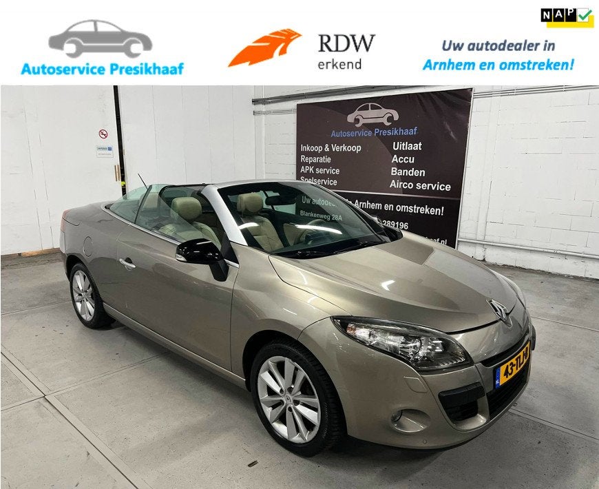 Renault Mégane Coupé-Cabriolet 2.0 Privilège Automaat, Auto's, Gebruikt, 750 kg, 4 cilinders, 4 stoelen