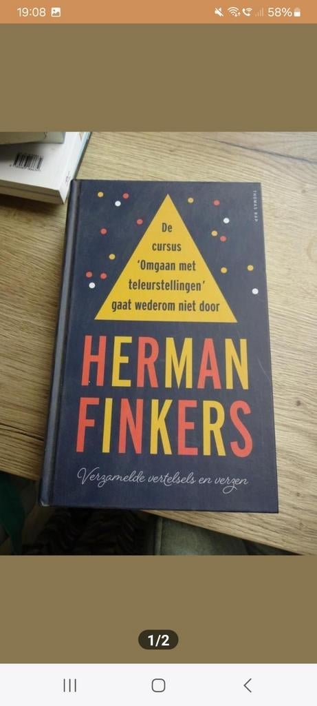 Herman Finkers gedichten bundel ( ZGAN, Ophalen of Verzenden, Zo goed als nieuw, Moppen