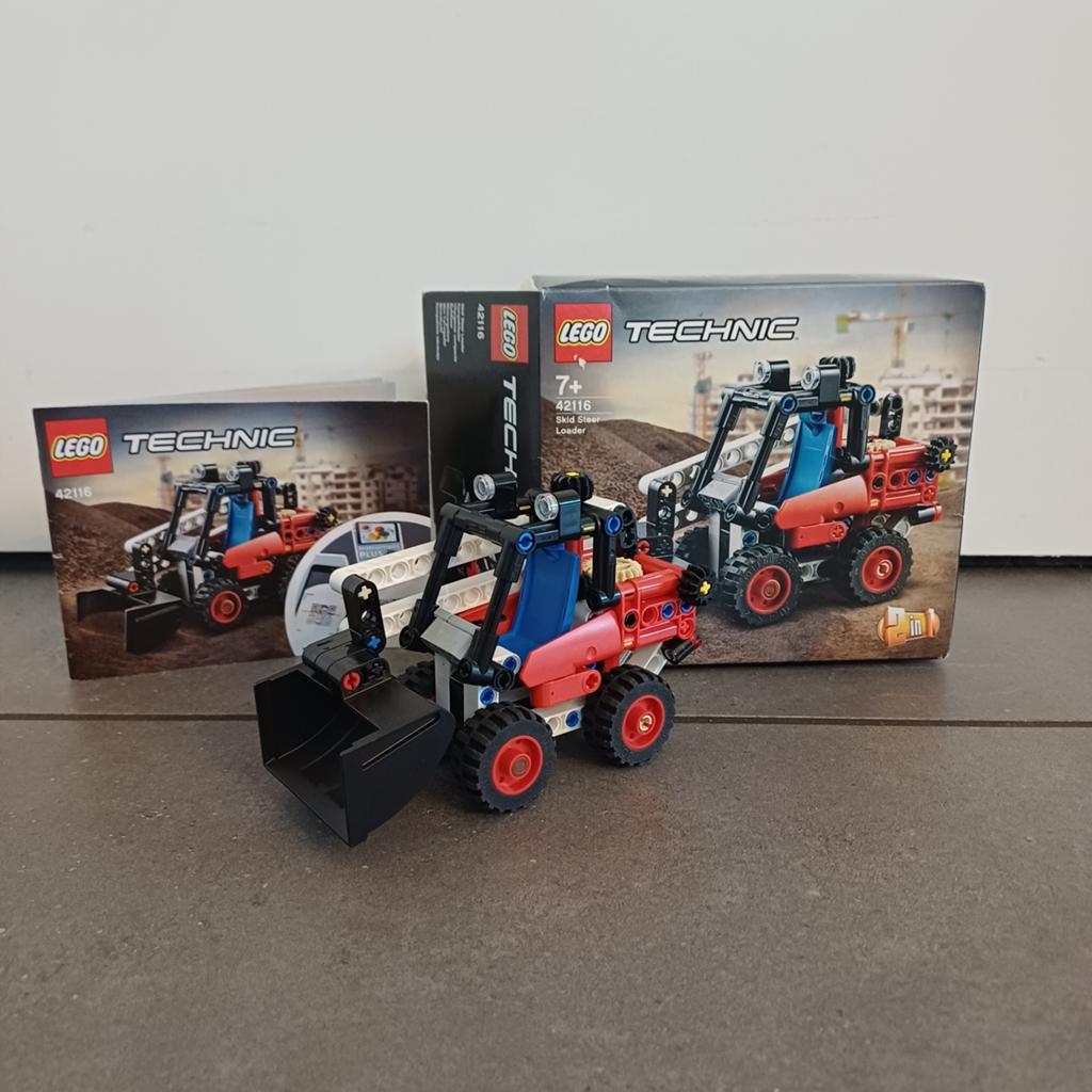 LEGO Technic 42116 Skid Steer Loader COMPLEET + DOOS, Compleet, Lego, Ophalen of Verzenden, Zo goed als nieuw
