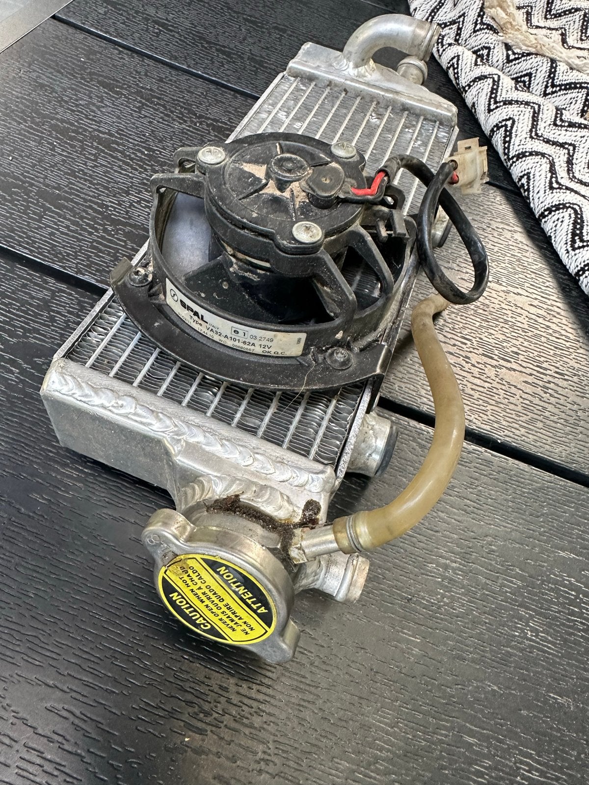 Originele Husqvarna Enduro Radiator Rechts met Ventilator, Ophalen of Verzenden, Gebruikt