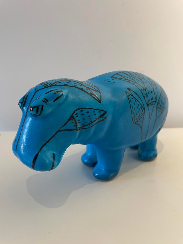 William The Hippo | USA | faience beeldje | 1950-1999, Antiek en Kunst, Ophalen of Verzenden