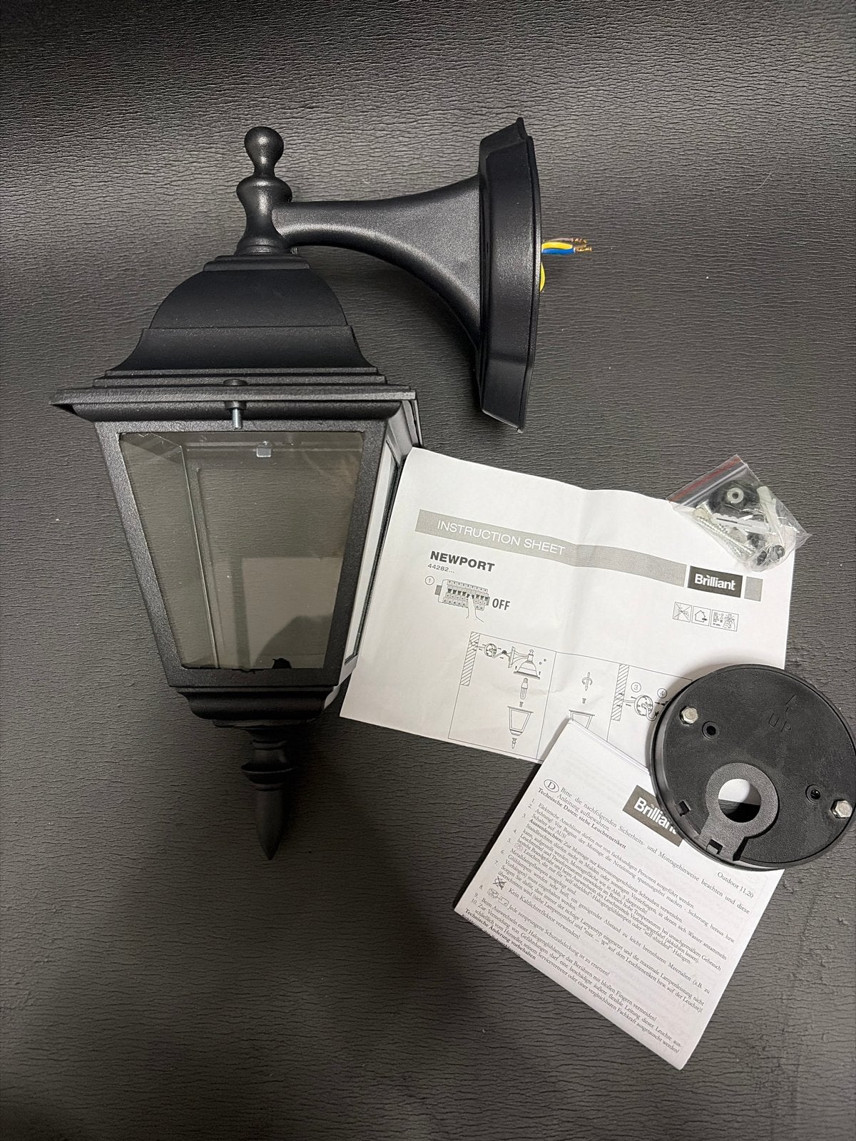 Brilliant Newport Buitenlamp Zwart - Nieuw, Zwart, Geschikt voor buiten, Nieuw, Ophalen of Verzenden