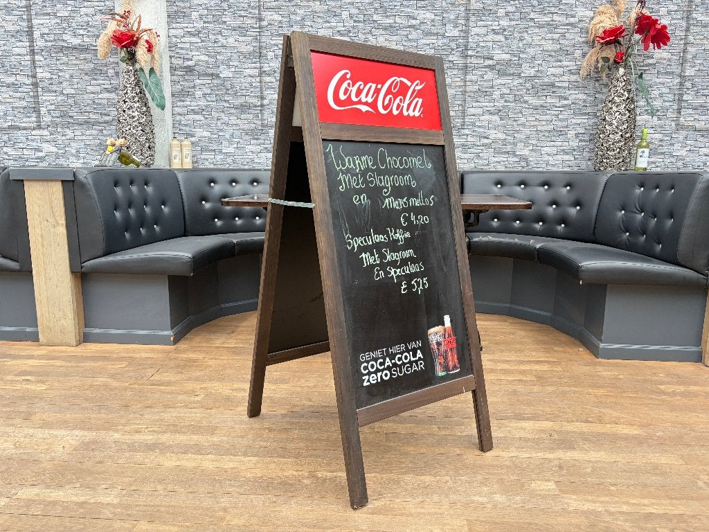 (3x) Houten stoepbord, Ophalen, Zo goed als nieuw, Reclamebord