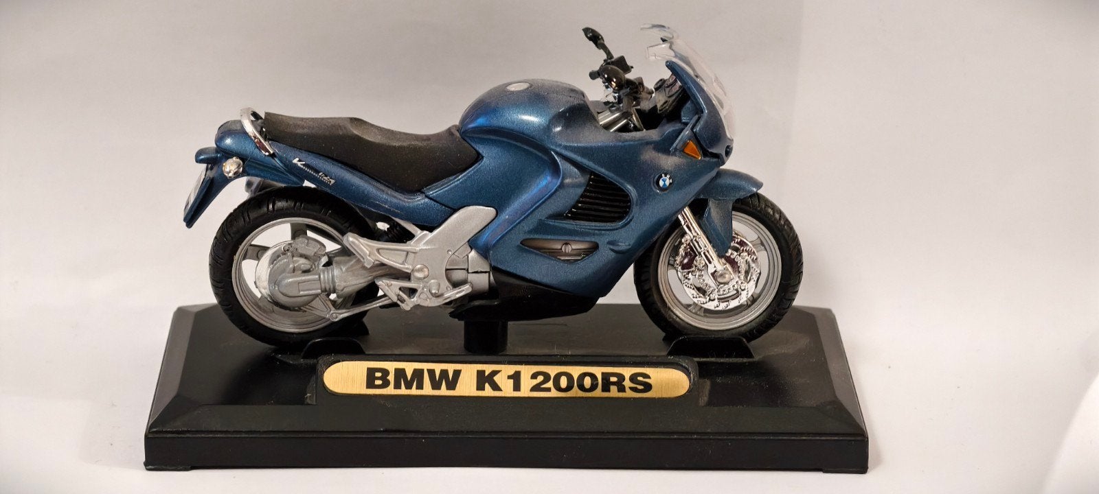BMW K1200RS schaalmodel / miniatuurmotor – Metallic Blauw, Ophalen of Verzenden, Zo goed als nieuw, Motor, Overige merken