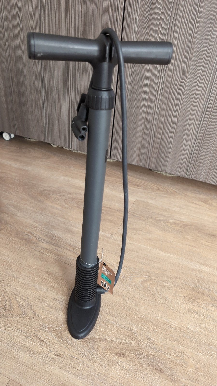 Nieuwe fietsvoetpomp met drukmeter, Ophalen, Drukmeter, Nieuw