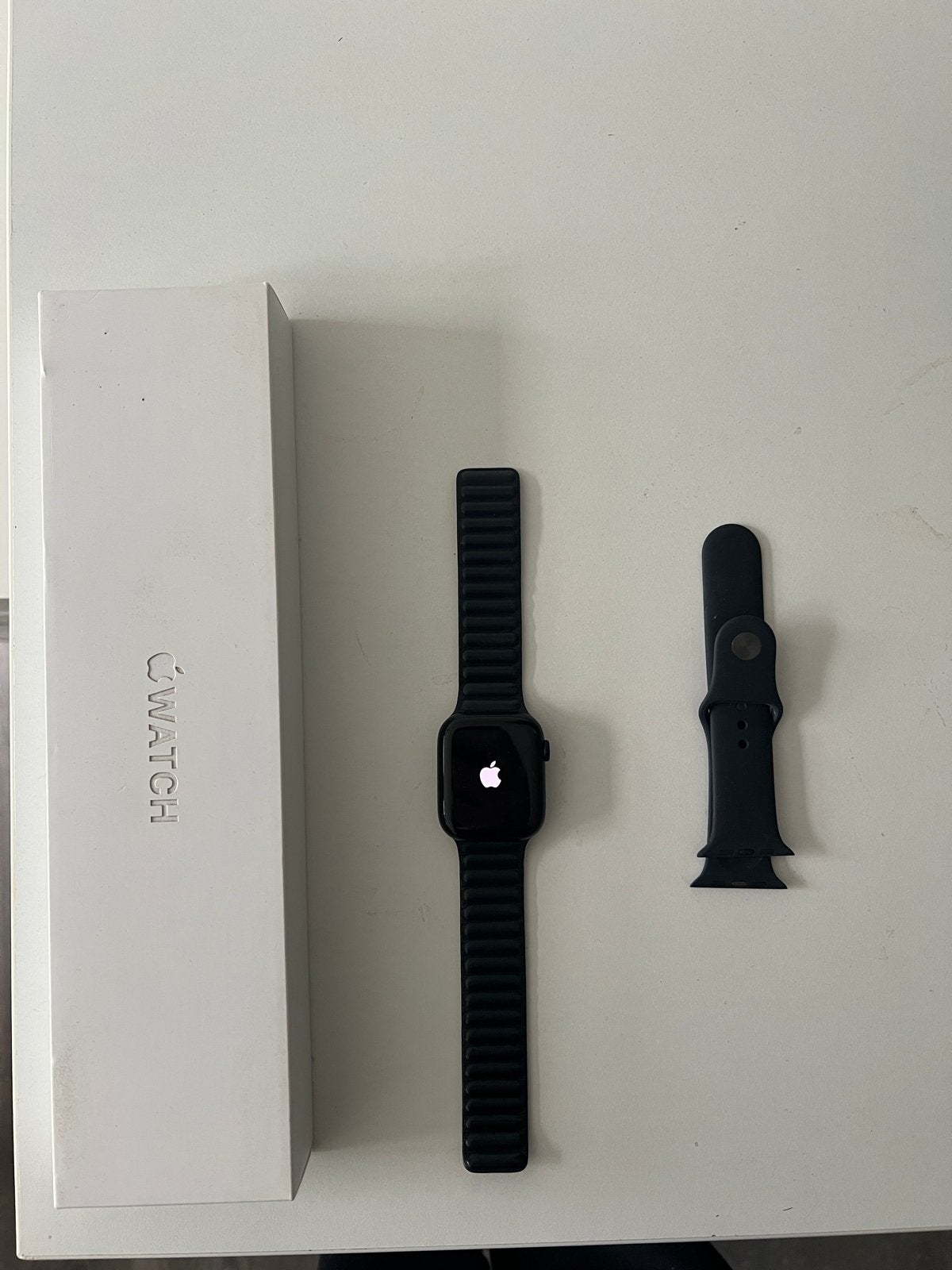 Apple Watch Series 7, Sieraden, Tassen en Uiterlijk, Smartwatches, Blauw, IOS, Hoogte, Ophalen of Verzenden