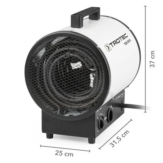 Trotec TDS 50 R  Bouwkachel/Werkplaatskachel/Heteluchtkanon, 30 tot 80 cm, Gebruikt, Kachel, Minder dan 60 cm