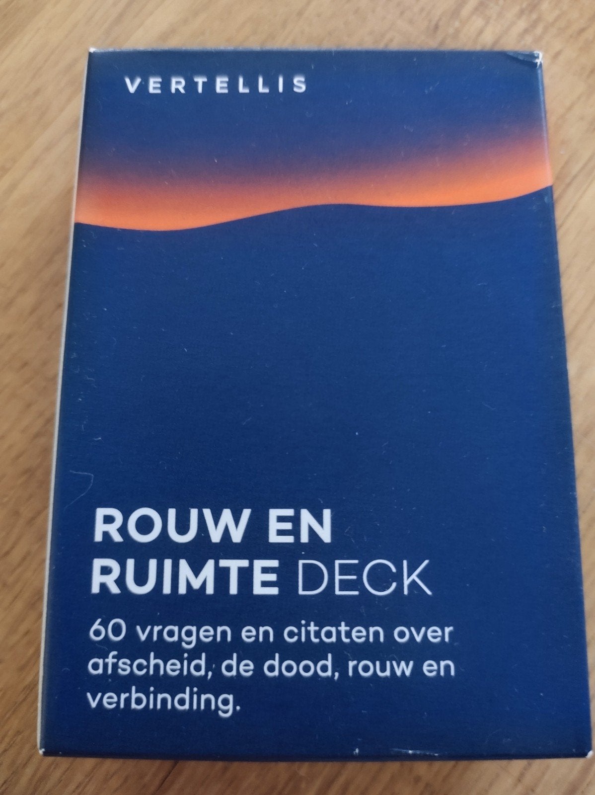 Rouw en ruimte deck gesprekskaartjes Vertellis, Boeken, Ophalen of Verzenden, Zo goed als nieuw, Vertellis