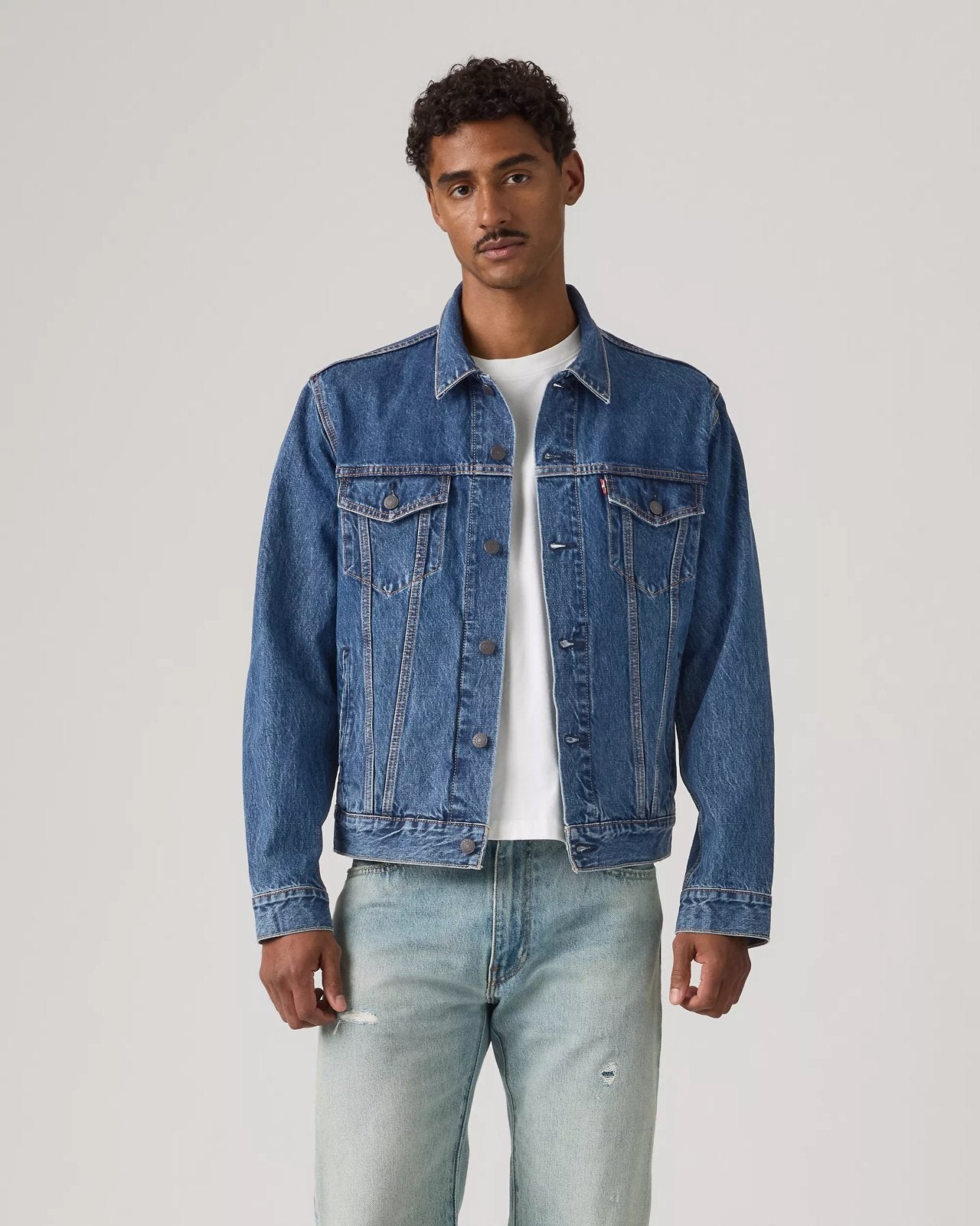 Levi’s 90’s 72530 trucker jacket jeans jack jas maat S, Ophalen of Verzenden, Gedragen, Maat 46 (S) of kleiner, Blauw
