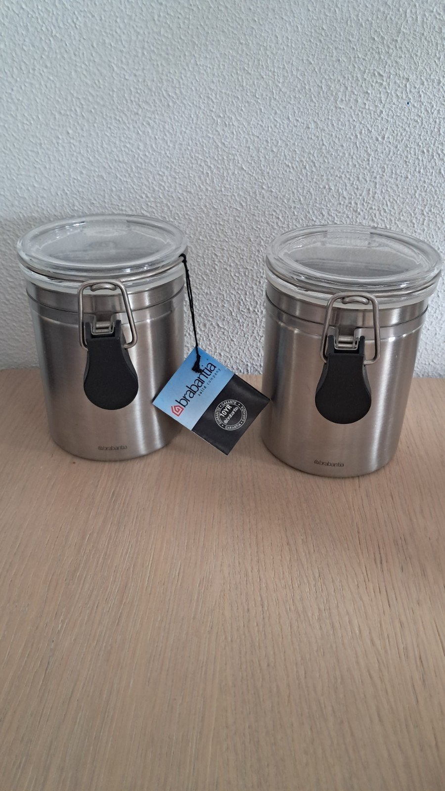 BRABANTIA VOORRAADBUSSEN MET CLIPSLUITING, Ophalen of Verzenden, Nieuw, Pot, Bus of Blik