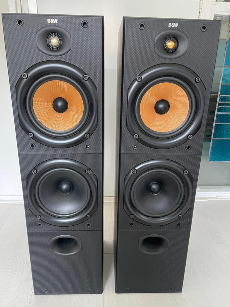 B&W dm603 speakers, Audio, Tv en Foto, Luidsprekers, Ophalen, Gebruikt, Bowers & Wilkins (B&W), 120 watt of meer