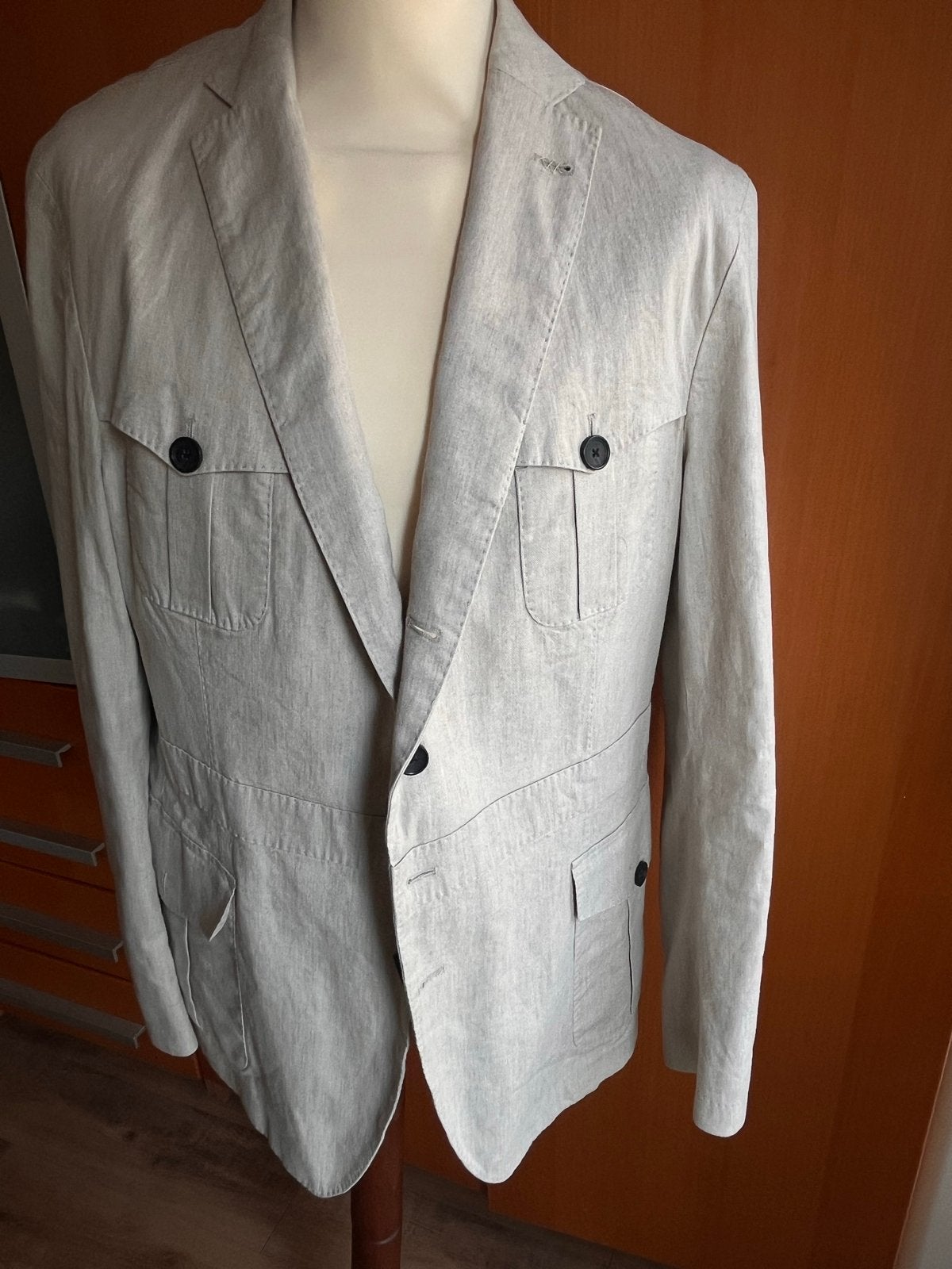 Stijlvolle Van Gils Safari Blazer voor Heren - Maat XL, Ophalen of Verzenden, Nieuw, Maat 56/58 (XL), Beige