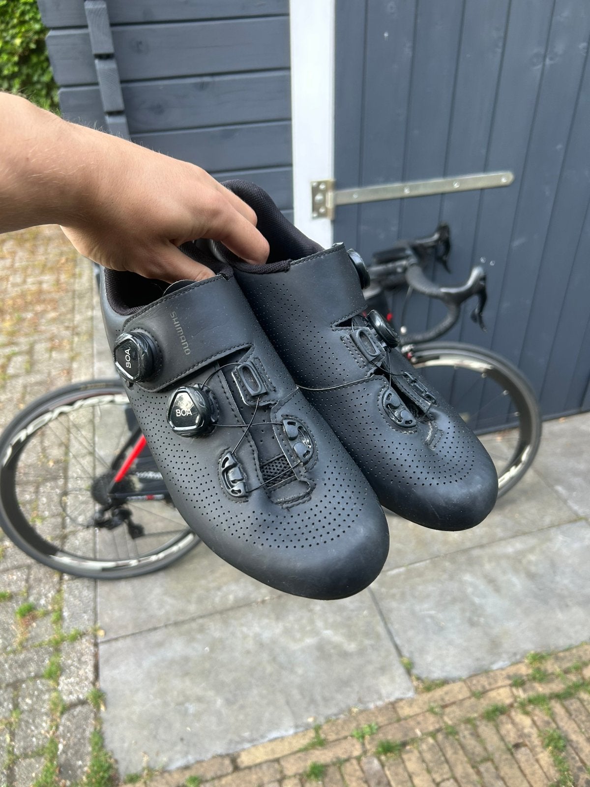 Shimano wielrenschoenen RC-703 Zwart, Sport en Fitness, Wielrennen, Ophalen of Verzenden, Zo goed als nieuw, Schoenen