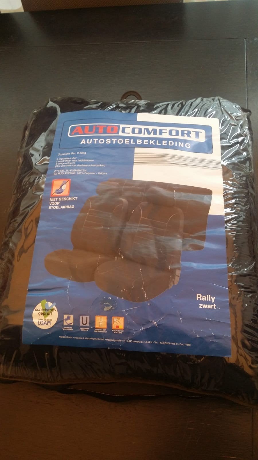 Auto Comfort Autostoelbekleding Rally Zwart Nieuw, Ophalen of Verzenden, Nieuw