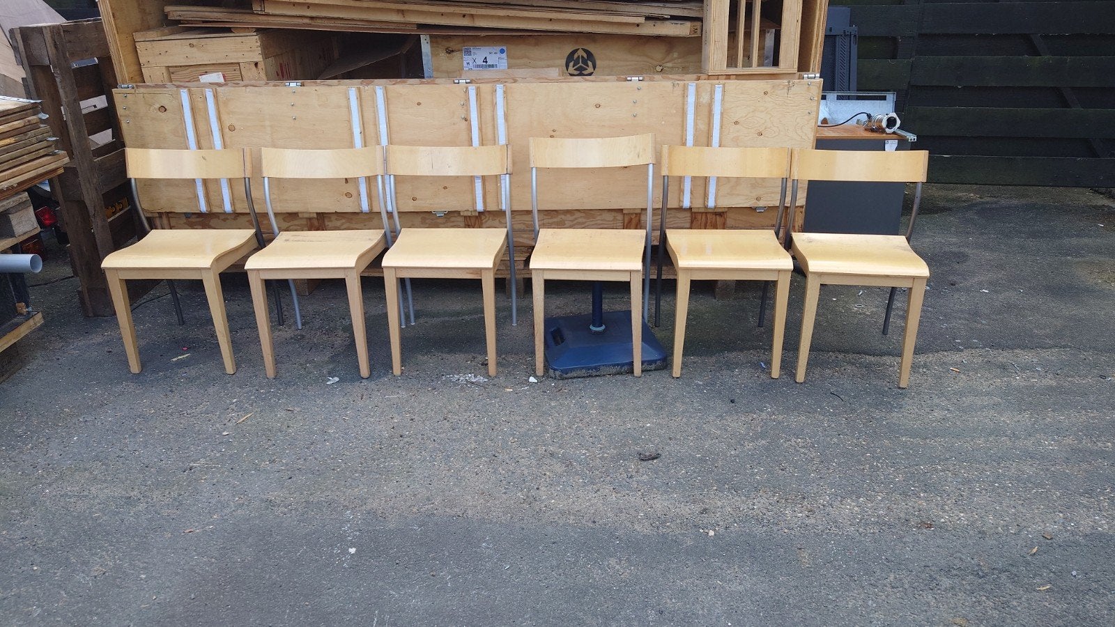 6 stoelen, Huis en Inrichting, Ophalen, Overige materialen, Gebruikt, Overige kleuren