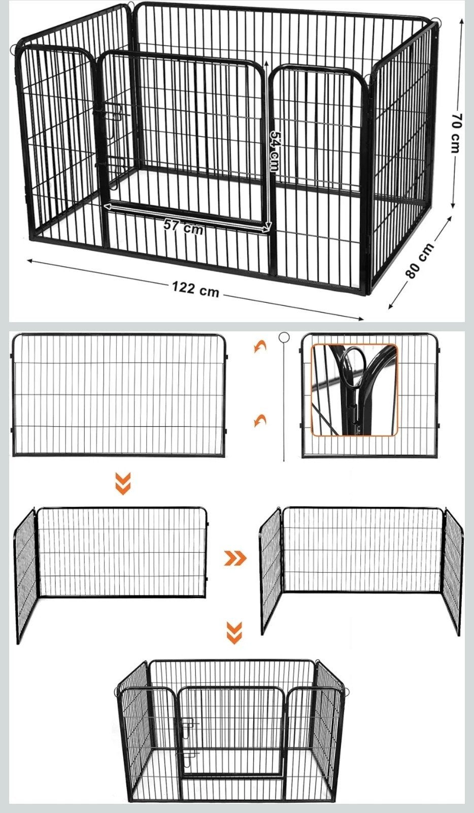 Puppy play pen - nieuw, Dieren en Toebehoren, Hondenhokken, Nieuw, Minder dan 65 cm, 110 cm of meer, Ophalen