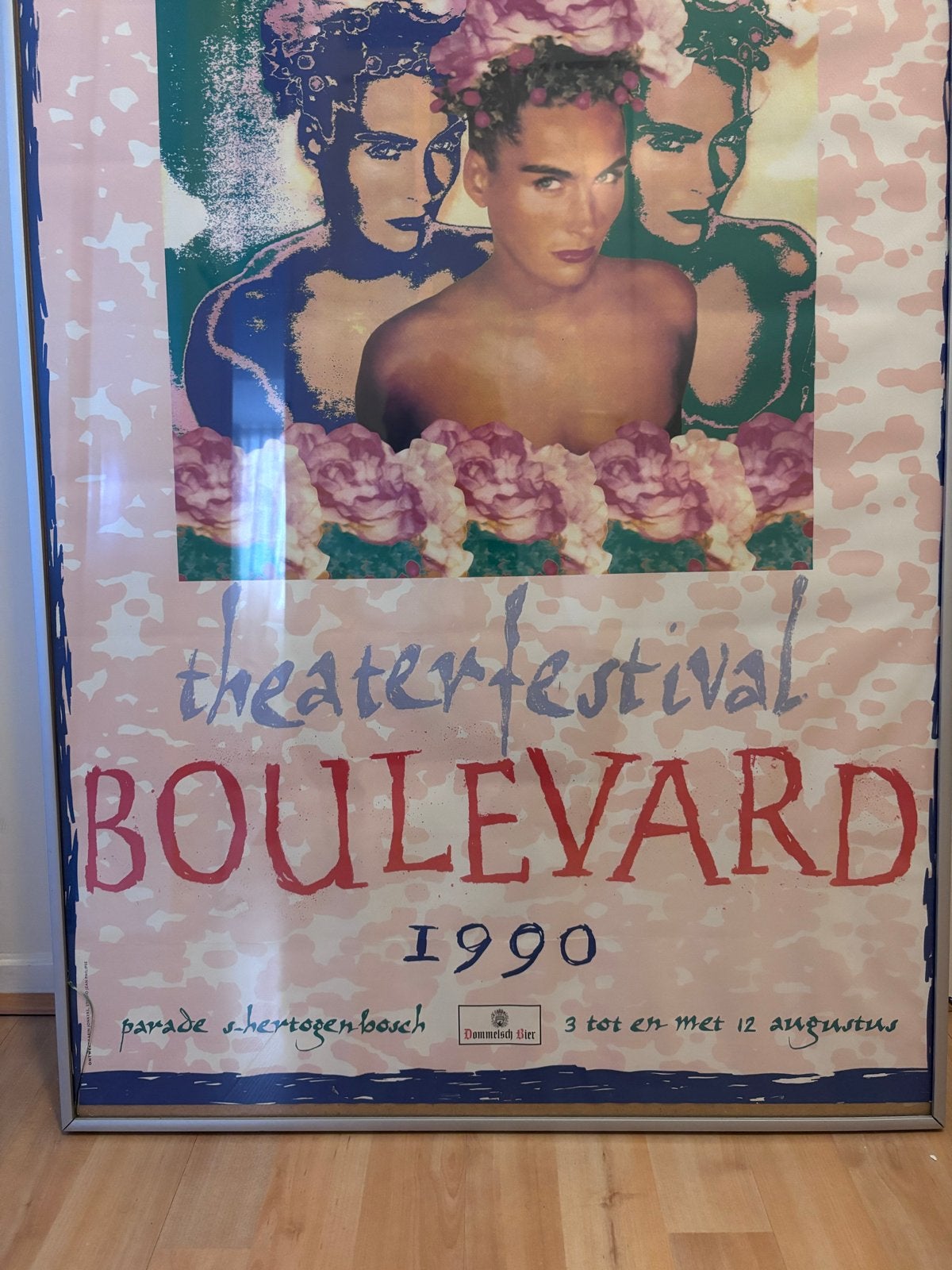 Originele poster Festival Boulevard 1990 Den Bosch, Ophalen, Met lijst, Deurposter of groter, Overige onderwerpen