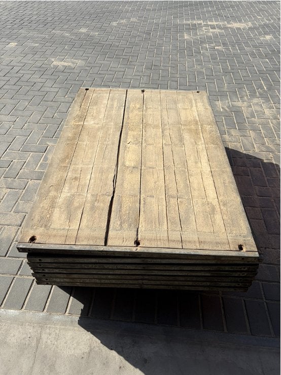 125 steenschotten - hout - 145 x 94 cm - partij, Ophalen, Gebruikt, Hout