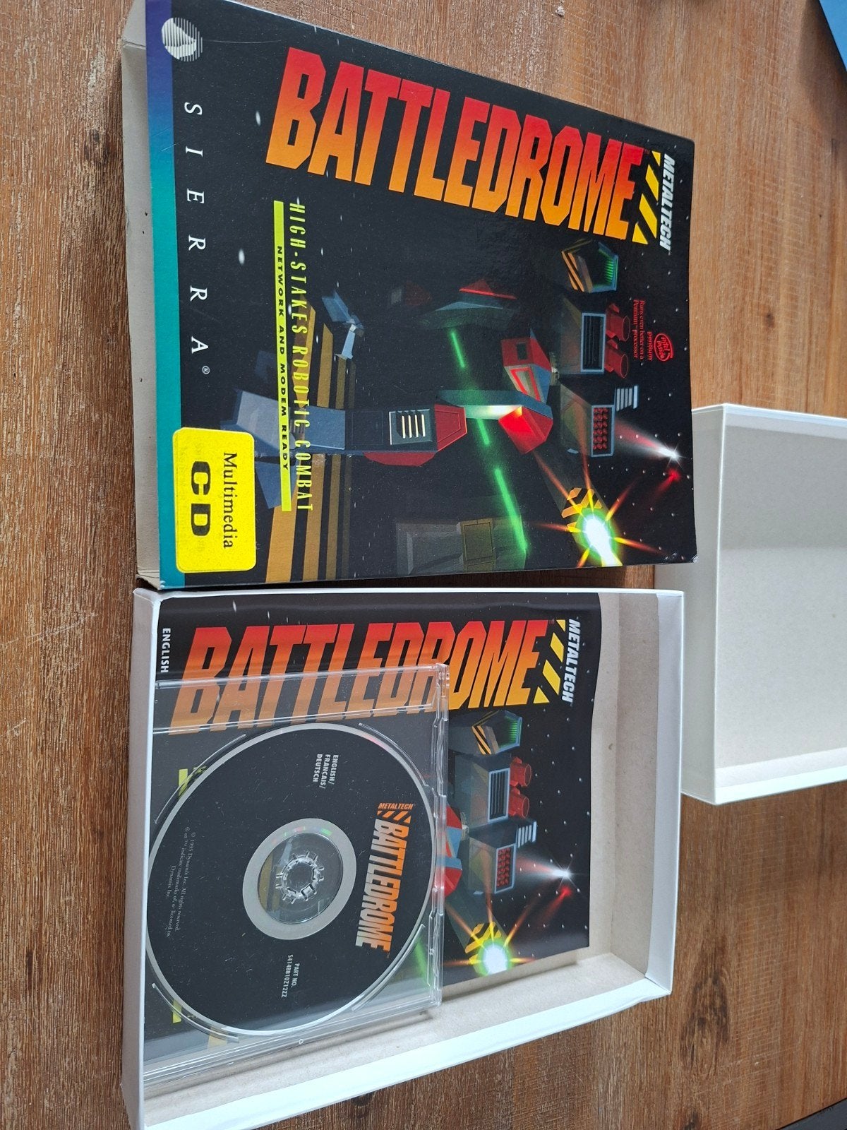 Battledrome PC CD-ROM - Klassieke Robot Combat Game, Gebruikt, Shooter, 1 speler, Eén computer