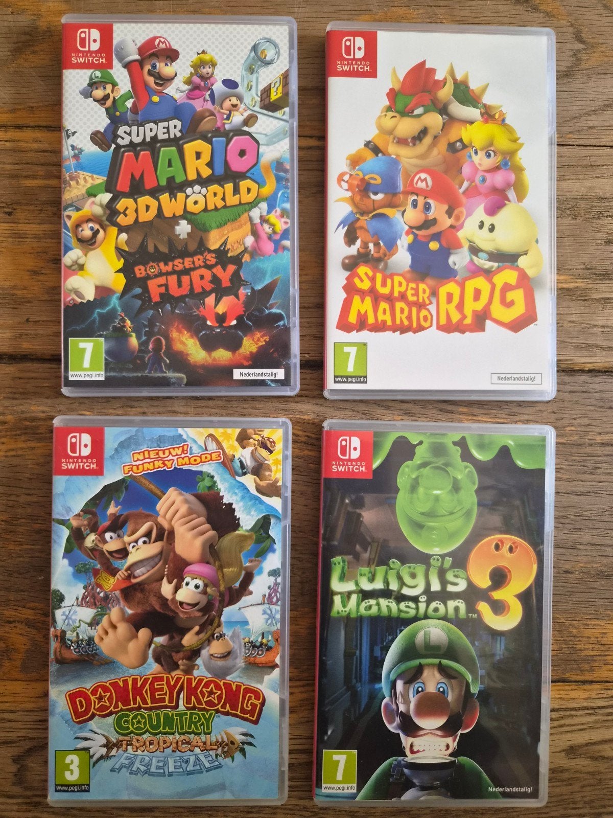 Nintendo Switch Games: Diverse mario, luigi en donkey kong., Spelcomputers en Games, 3 spelers of meer, Ophalen of Verzenden, Zo goed als nieuw