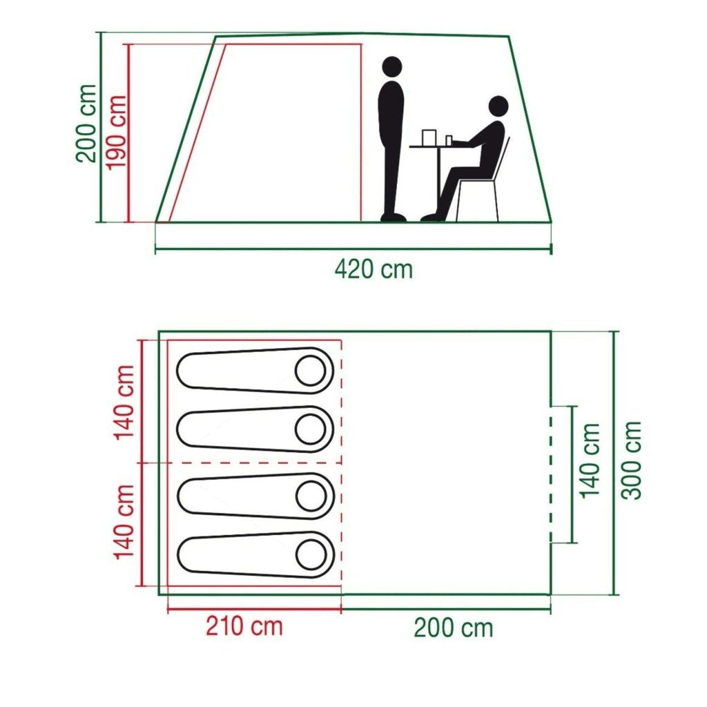 Coleman Cook 4 vierpersoons familie tent nieuw, Coleman, Info@coleman.com, Nieuw, Ophalen of Verzenden