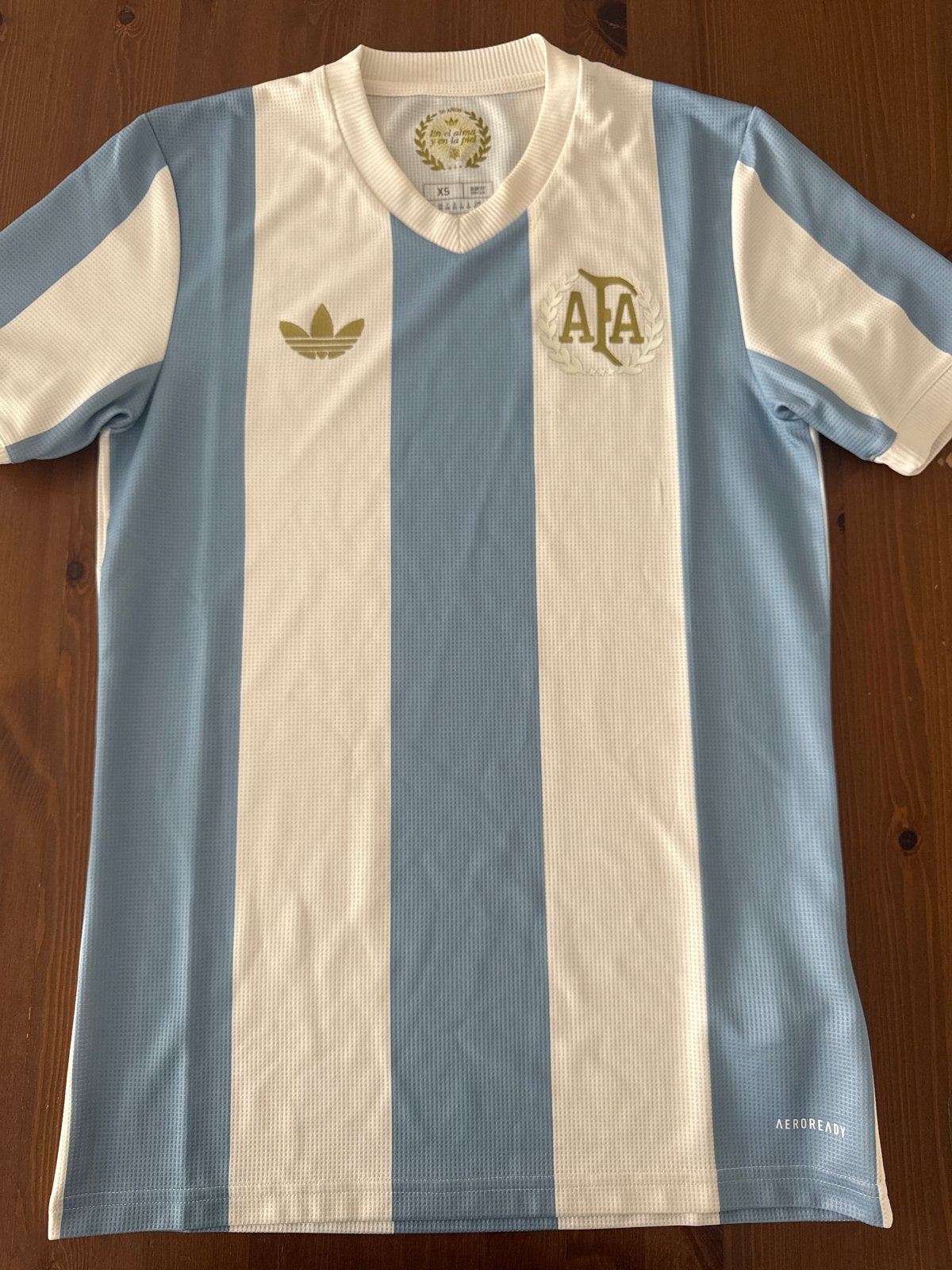 Adidas Argentinië Retro Voetbalshirt - Maat XS, Ophalen, Blauw, Nieuw, Voetbal