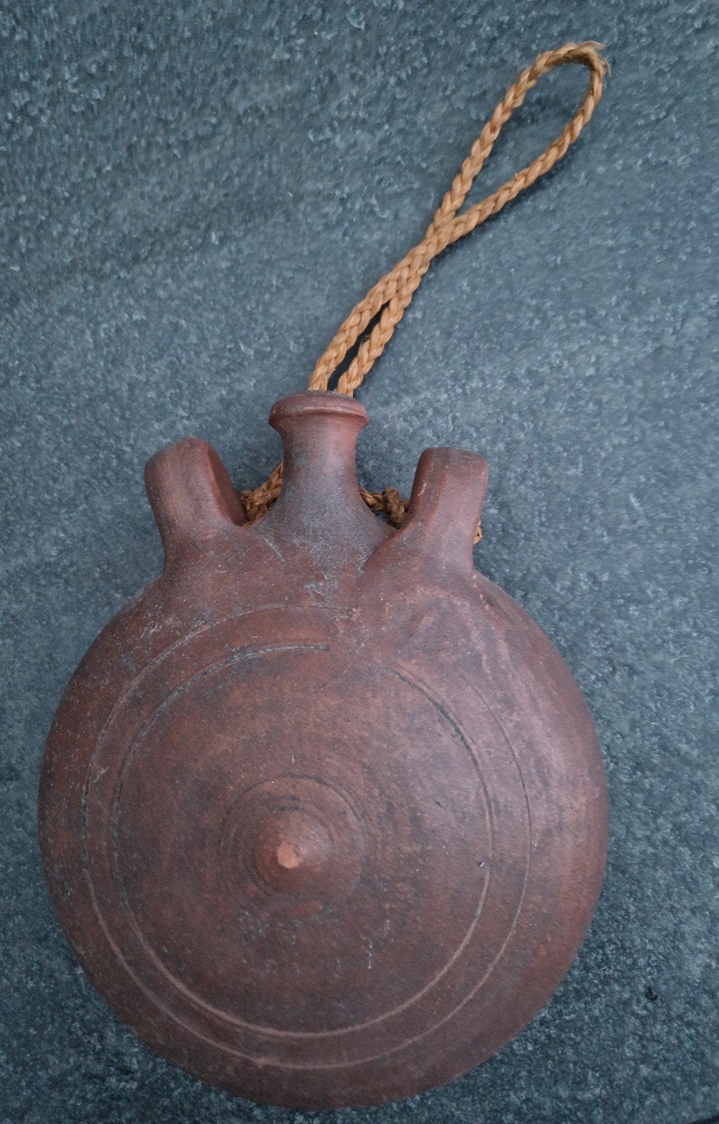 Terracotta veldfles "Pelgrimsfles", Antiek en Kunst, Ophalen of Verzenden