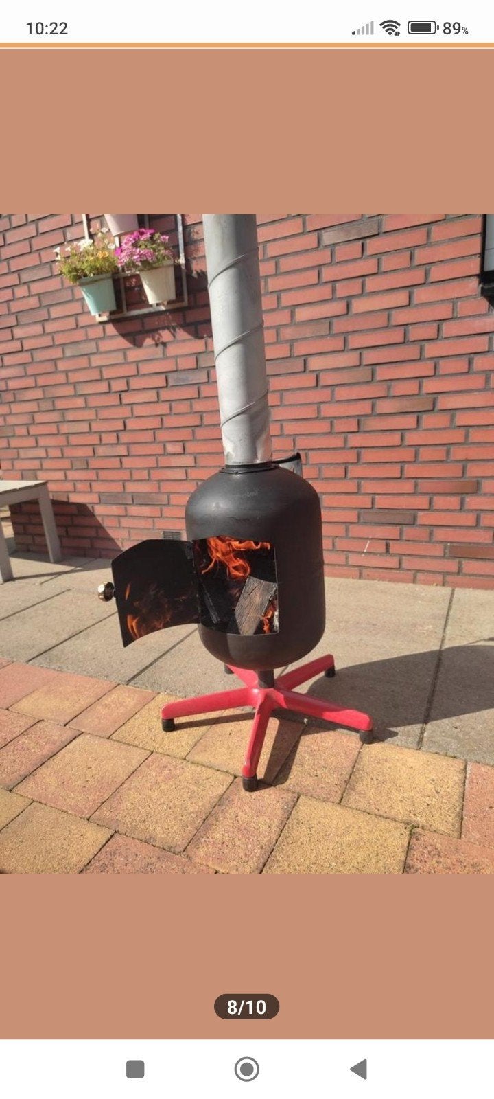 Tuinkachel Houtkachel Tuinhaard met pijp afneembaar, Tuin en Terras, Tuinhaarden, Ophalen of Verzenden, Nieuw