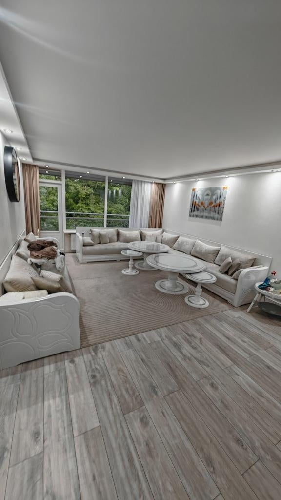 Luxe Witte Salontafels Set - Modern Design, Huis en Inrichting, Ophalen, Rond, 200 cm of meer, Minder dan 50 cm