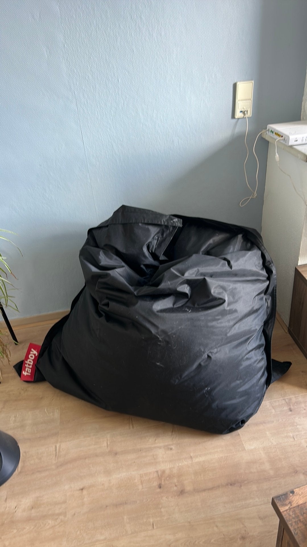 Fatboy zitzak zwart, Huis en Inrichting, Zitzakken, Ophalen, Zo goed als nieuw, Zwart