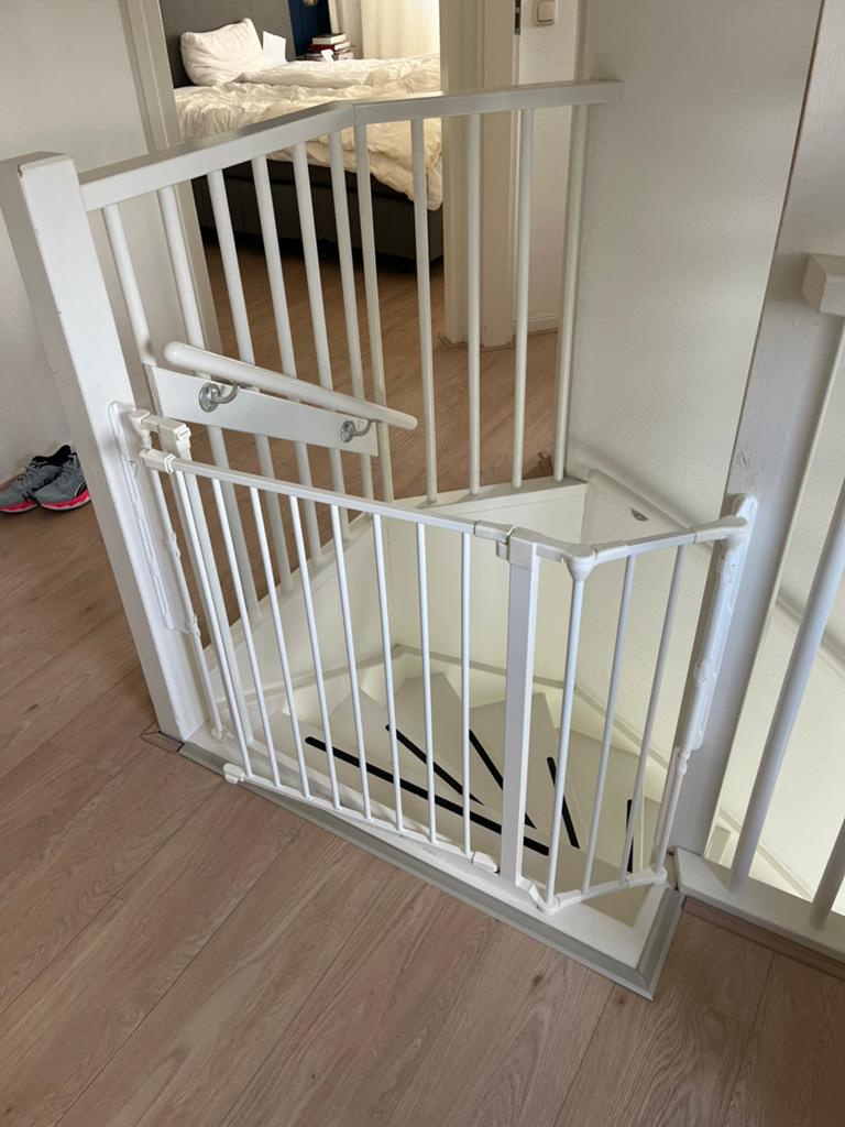 Flexibel Traphekje - Hoekmontage & Verstelbare Breedte, Kinderen en Baby's, Traphekjes, Gebruikt, 100 tot 115 cm, Ophalen of Verzenden