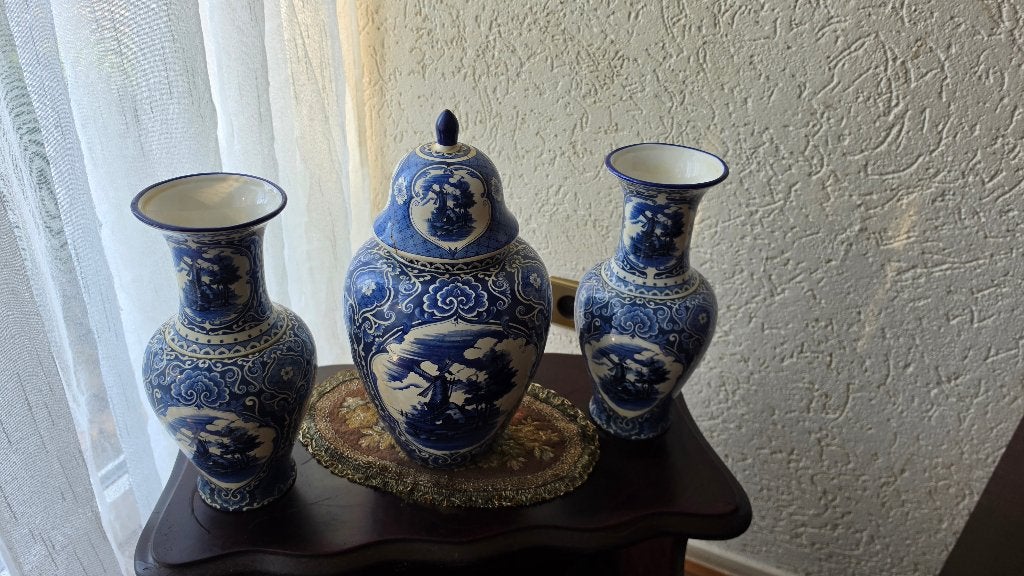 Delfs blauwe kast set, Antiek en Kunst, Ophalen