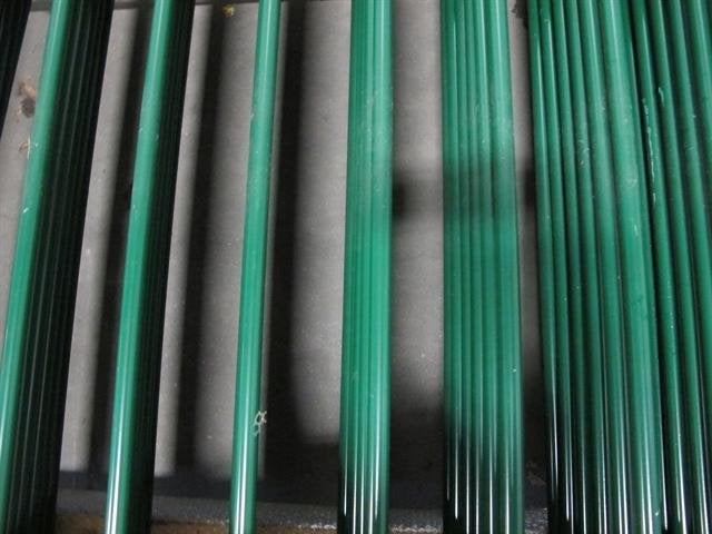 Promo! ca 34,50 meter nieuw spijlenhekwerk kleur groen, Ophalen, Nieuw, Kunststof, Spijlenhekwerk