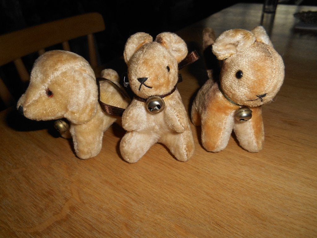 antieke knuffels voor bij de pop 5 e per stuk, Ophalen of Verzenden
