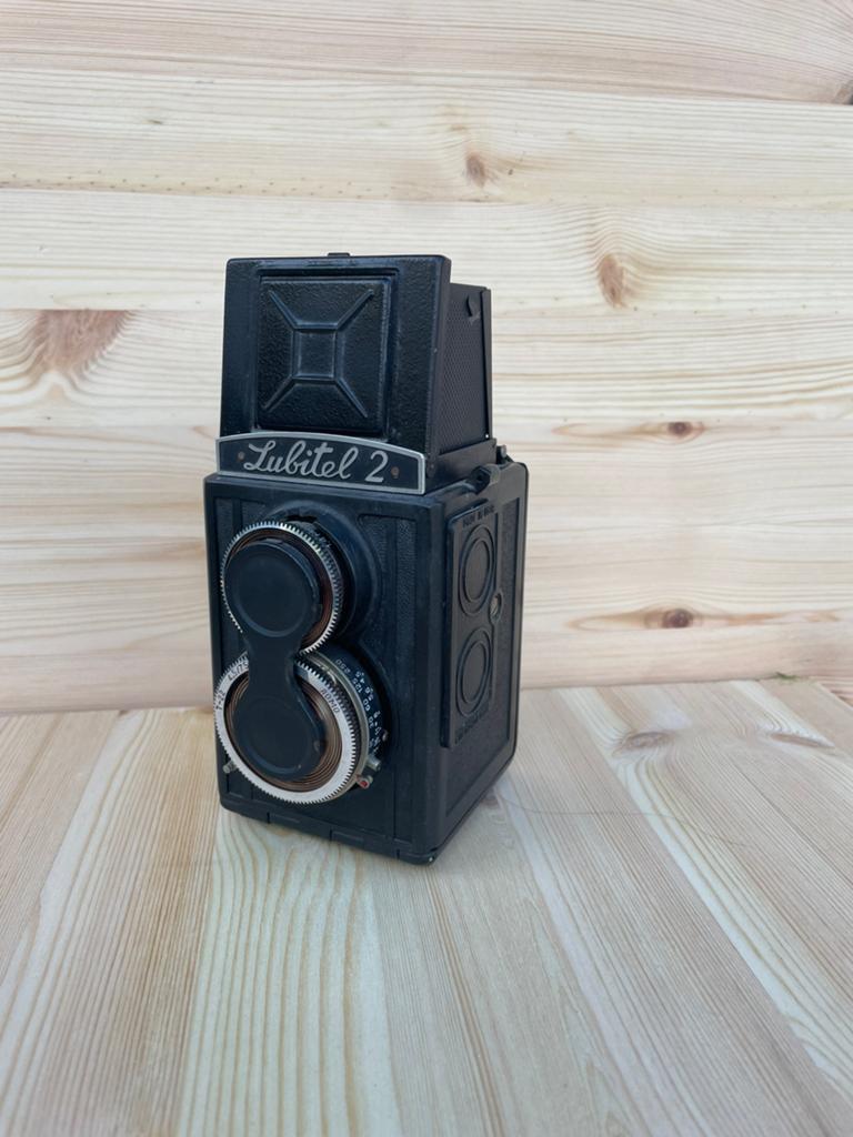 Vintage Lubitel 2 Middenformaat Camera, Audio, Tv en Foto, Fotocamera's Analoog, Ophalen of Verzenden, Gebruikt, Spiegelreflex