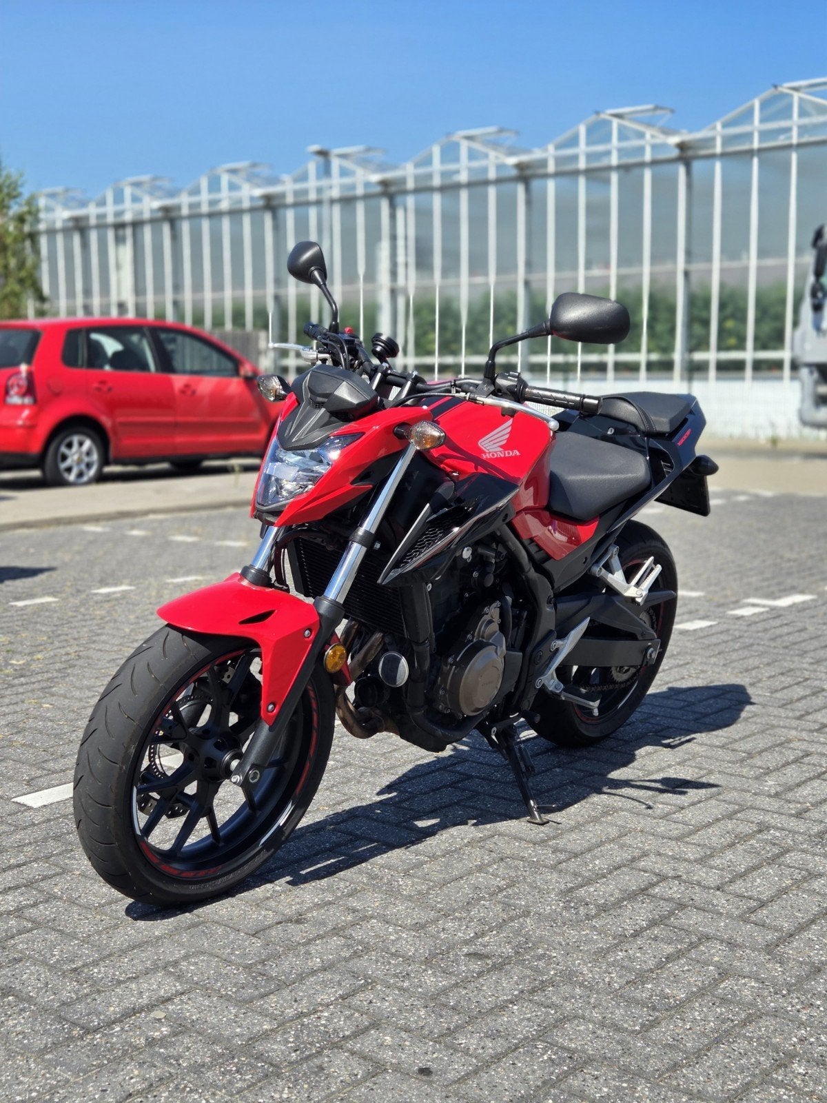 Honda CB500F - Sportieve Naked Bike met LeoVince uitlaat, 2 cilinders, Particulier, ABS, Handgeschakeld
