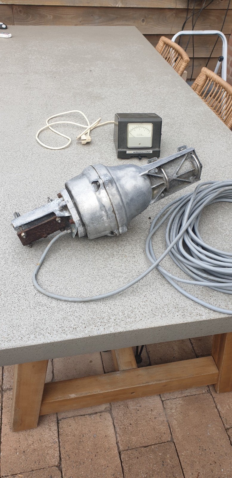 antenne rotor met klok, Telecommunicatie, Antennes en Masten, Ophalen, Gebruikt, Toebehoren