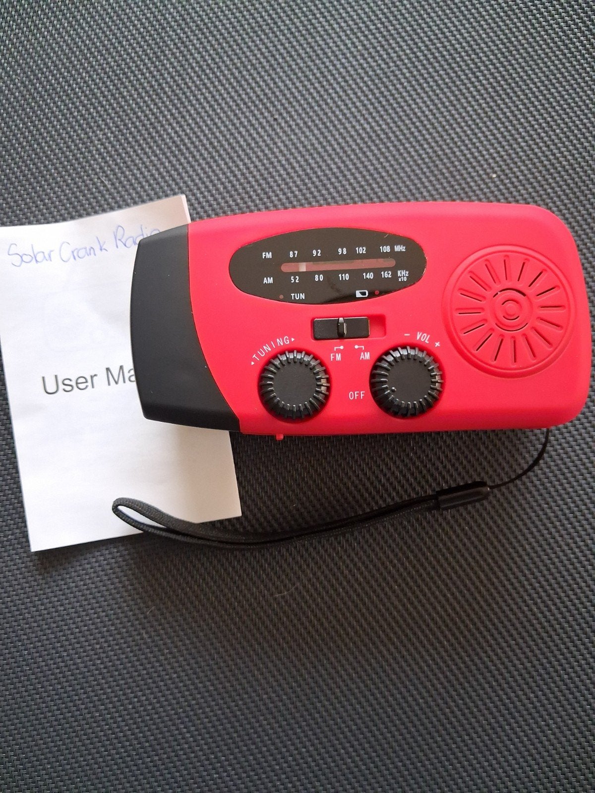Nieuwe Solar Crank Radio met Zaklamp en Powerbank, Ophalen of Verzenden, Nieuw, Radio