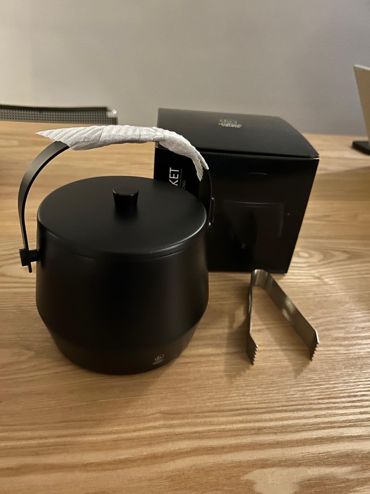 Leopold Vienna ijsemmer / ice bucket. Nieuw., Flessenkoeler, Nieuw, Ophalen of Verzenden, Zwart