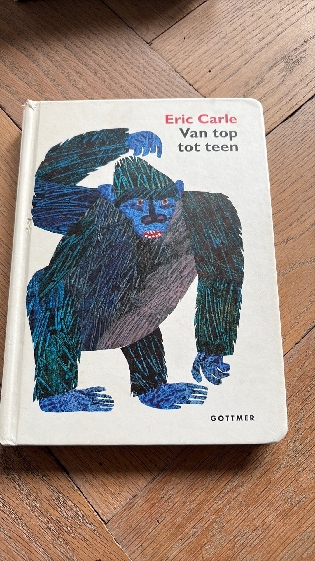 Van top tot teen | Eric Carle | leuk boek om te bewegen, Ophalen of Verzenden, Zo goed als nieuw, 2 tot 3 jaar, Uitklap-, Voel- of Ontdekboek