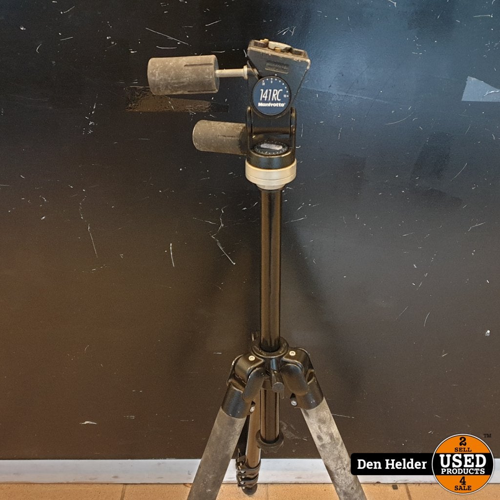 Manfrotto statief 344B met 141RC statiefkop - In Goede Staat, Audio, Tv en Foto, Fotografie | Statieven en Balhoofden, Flex Ltd.