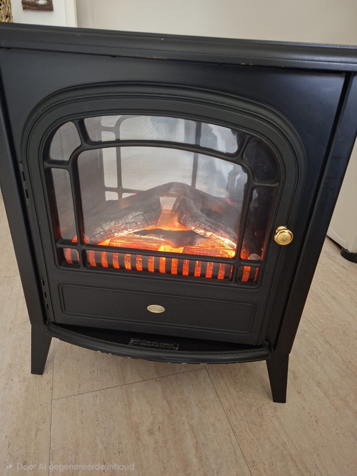 Dimplex CLB20 Elektrische Sfeerhaard met Warmtefunctie, Ophalen, Gebruikt, Vrijstaande haard, Elektrische haard