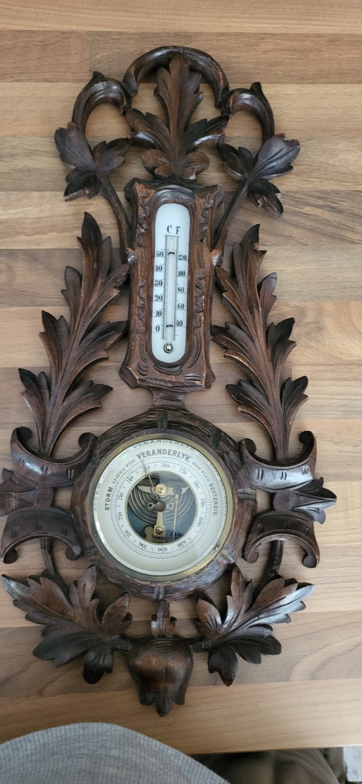 Antieke barometer, Ophalen, Gebruikt